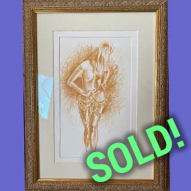 'Goldie' Colored pencil on paper by APB