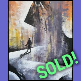 'Scape I' acrylic on canvas by APB