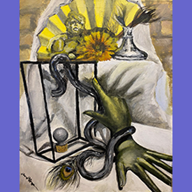 'Beauty Stab' Acrylic on Canvas by APB