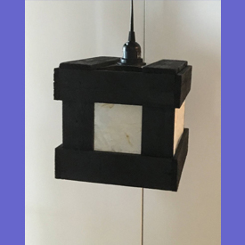 Asian-Inspired Crate Lantern Swag Lamp