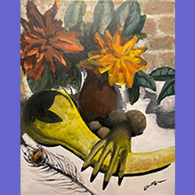 'Beauty Stab' Acrylic on Canvas by APB