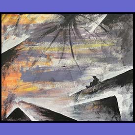 'Scape IV' acrylic on canvas by APB